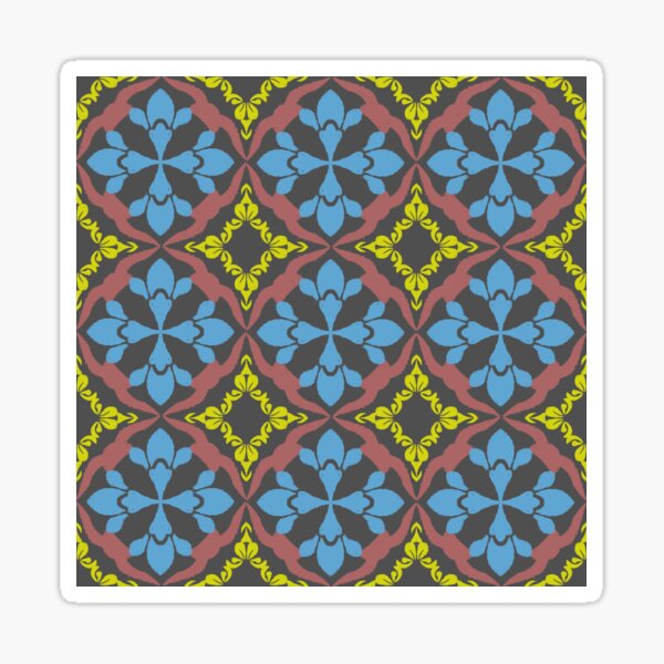 Item preview, Simple ikat aesthetic fabric or ceramic pottery design. designed and sold by RIYA SIRI.