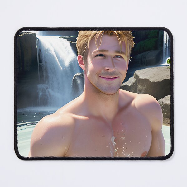 Item preview, Handsome Anime Guy 'Jamie' Bathing Below Waterfall designed and sold by kakarikihill.