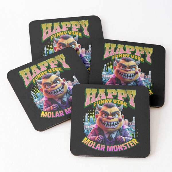 Item preview, Happy Funky Vibe Molar Monster designed and sold by Taans-Creation.