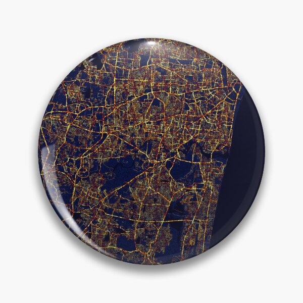 Item preview, Chennai, India Map - City At Night designed and sold by deMAP.