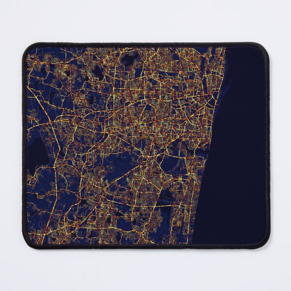 Item preview, Chennai, India Map - City At Night designed and sold by deMAP.