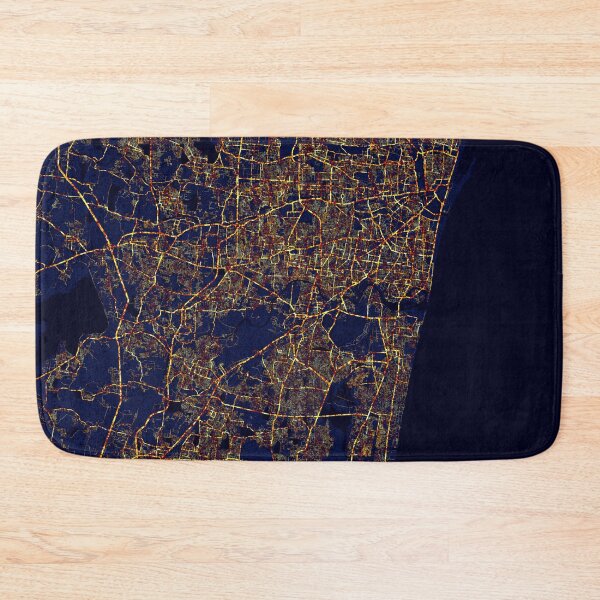 Item preview, Chennai, India Map - City At Night designed and sold by deMAP.