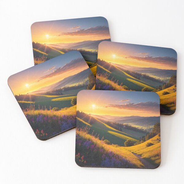 Item preview, Sunset Over Rolling Hills designed and sold by Donkey's Salad.