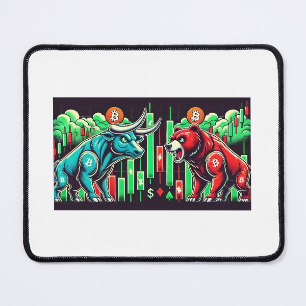 Item preview, The Crypto wave - Bulls VS Bears !! designed and sold by GiftGuruIdeas.