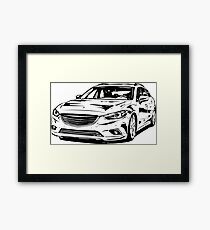 6 GJ & quot; Dirty & quot; Framed Print