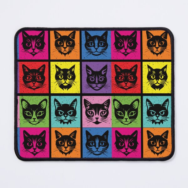 Item preview, Purrfect Pop Art - Multicolor Meow designed and sold by FaeryNuff.