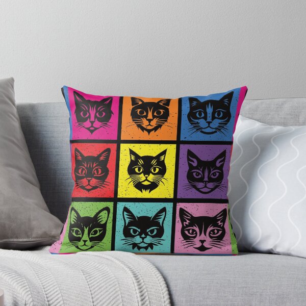 Item preview, Purrfect Pop Art - Multicolor Meow designed and sold by FaeryNuff.