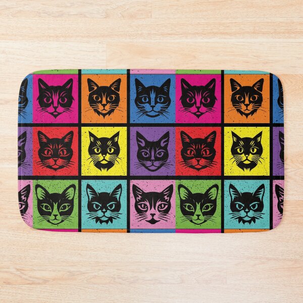 Item preview, Purrfect Pop Art - Multicolor Meow designed and sold by FaeryNuff.