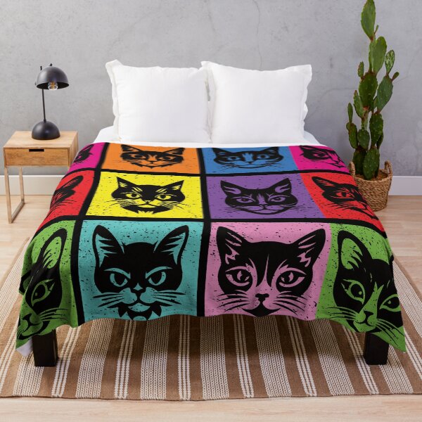 Item preview, Purrfect Pop Art - Multicolor Meow designed and sold by FaeryNuff.