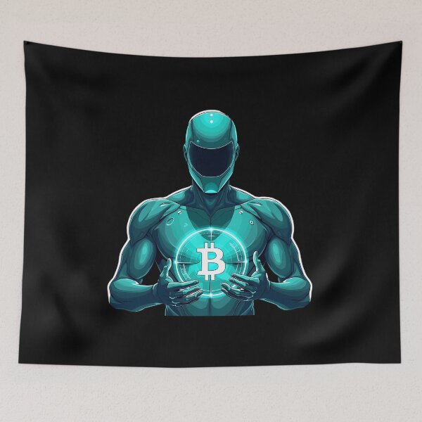 Item preview, Bitcoin Golem Protector of Digital Wealth designed and sold by RadDeck.
