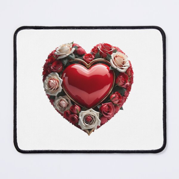 Item preview, Heart of Roses - Elegant Floral Arrangement for Valentine's Day designed and sold by gallofoto.