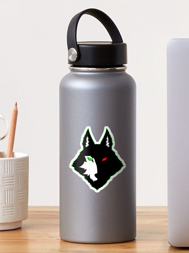 Thumbnail 1 of 3, Sticker, ShamiDead Wolf Logo designed and sold by ShamiDead.