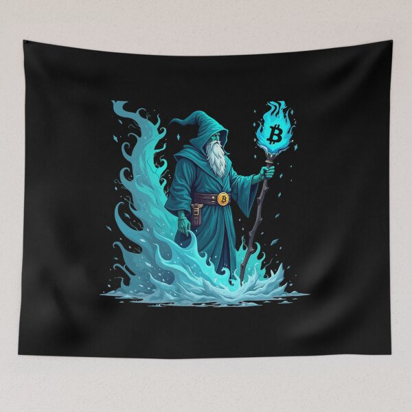 Item preview, The Blockchain Djinn Granting Digital Wealth designed and sold by RadDeck.