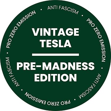 Aperçu de l'œuvre Nous avons créé un autocollant pour les propriétaires de Tesla afin d'exprimer leur aversion pour Elon Musk. Voici la version verte Forrest de notre autocollant pour tous les esthètes parmi vous. de CasbenShop