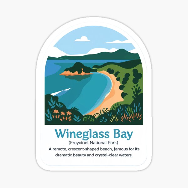 Item preview, Wineglass Bay designed and sold by Random Designs.
