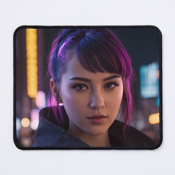 Item preview, Cyberpunk Woman Portrait designed and sold by papi1998.