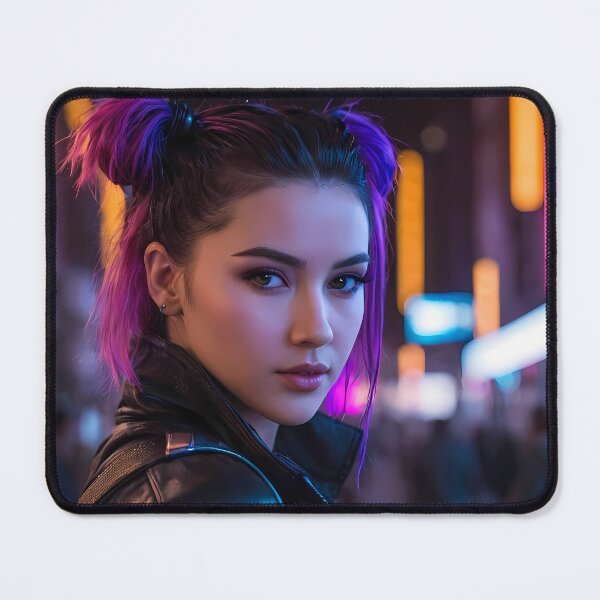 Item preview, Cyberpunk Woman Portrait designed and sold by papi1998.