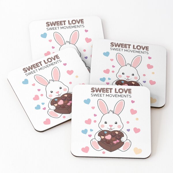 Item preview, Sweet Love Bunny - Adorable Chocolate Heart Design designed and sold by UniversalFlair.
