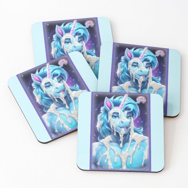 Item preview, MAGIC STALLION - FROSTED UNICORN (ICE BLUE) designed and sold by Dolls X Beauty.