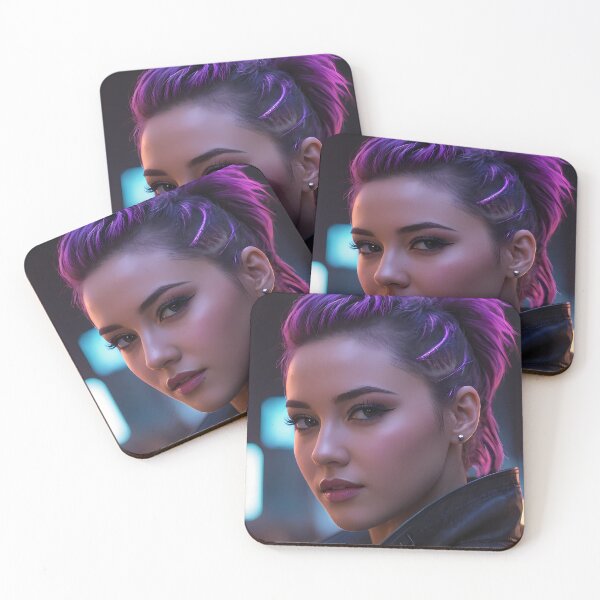 Item preview, Cyberpunk Woman Portrait designed and sold by papi1998.