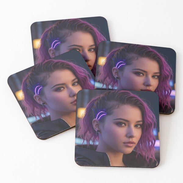 Item preview, Cyberpunk Woman Portrait designed and sold by papi1998.