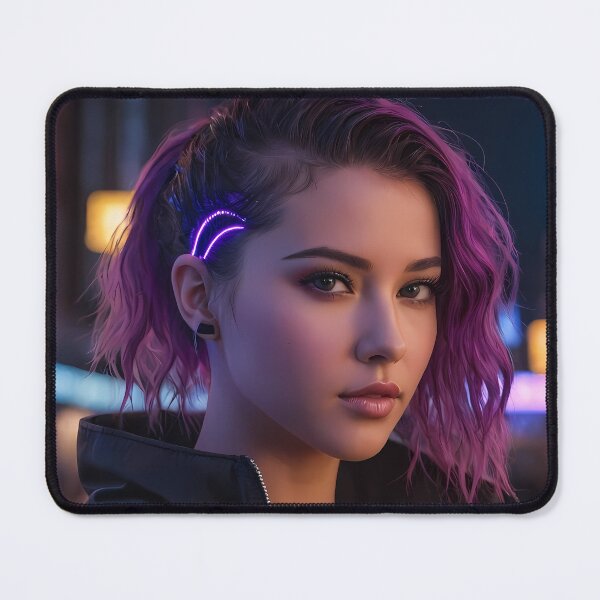 Item preview, Cyberpunk Woman Portrait designed and sold by papi1998.