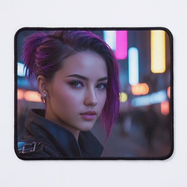 Item preview, Cyberpunk Woman Portrait designed and sold by papi1998.