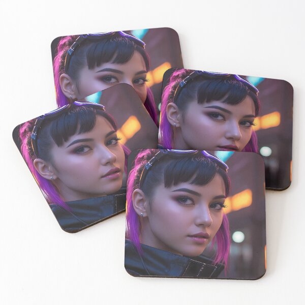 Item preview, Cyberpunk Woman Portrait designed and sold by papi1998.
