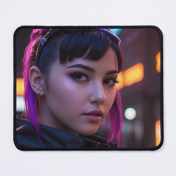 Item preview, Cyberpunk Woman Portrait designed and sold by papi1998.