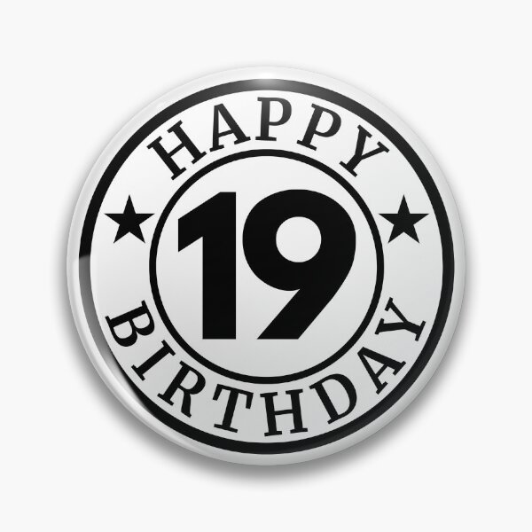 Item preview, Happy 19th Birthday | Celebrating 19 Years designed and sold by highflycrafts.