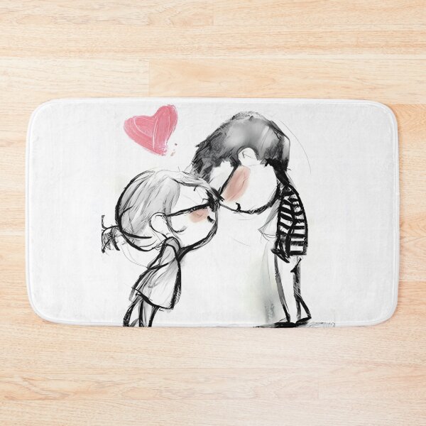 Item preview, You Are Without a Doubt My Other Half - couple watercolor art designed and sold by Vicky021.