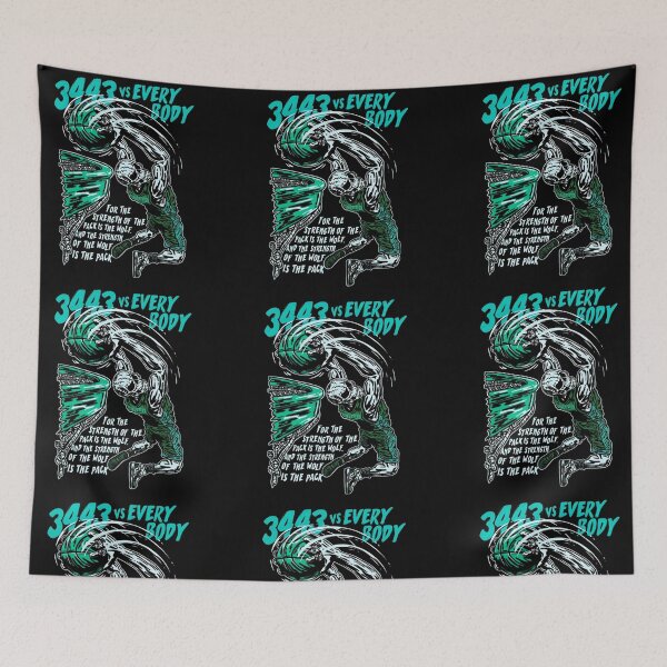 Item preview, Funny Skeleton Playing Basketball, For The Strength of The Pack Is The Wolf And The Strength of The Wolf Is The Pack designed and sold by Matt_Smith.