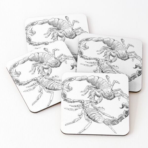 Item preview, "Scorpion's Dance" Jamie's Hand-Drawn Scorpion Collection designed and sold by Rocky Hollow Gardens.