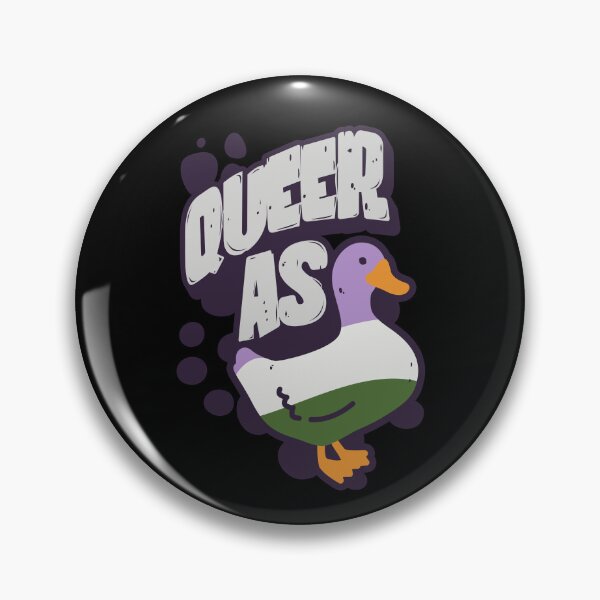Item preview, Genderqueer Queer as Duck LGBT Pride Flag designed and sold by Clara Hollins.