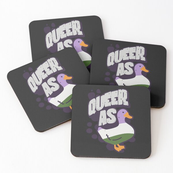 Item preview, Genderqueer Queer as Duck LGBT Pride Flag designed and sold by Clara Hollins.