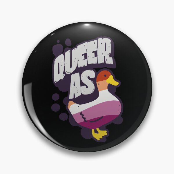 Item preview, Lesbian Queer as Duck LGBT Gay Pride Flag designed and sold by Clara Hollins.