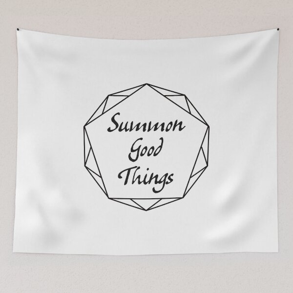 Item preview, Summon Good Things Witchy Positivity designed and sold by Skull Fern.