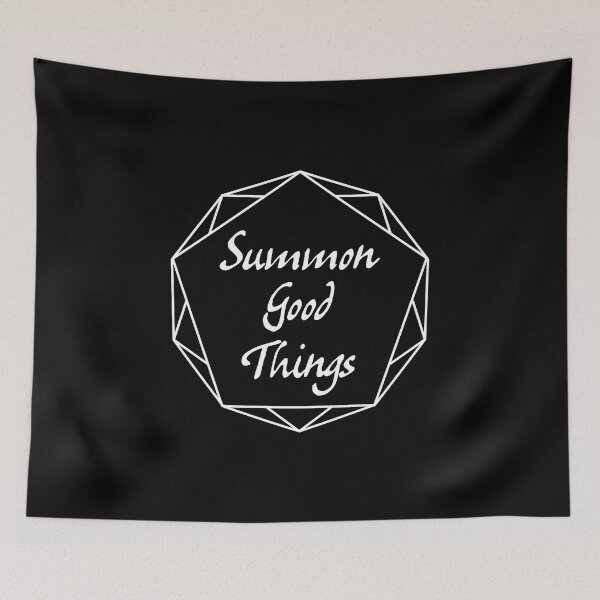 Item preview, Goth Summon Good Things Witchy Positivity designed and sold by Skull Fern.