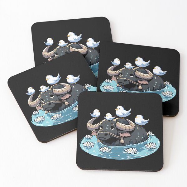 Item preview, Cute Anime Water Buffalo designed and sold by Funny Vintage Stickers And T-Shirts.