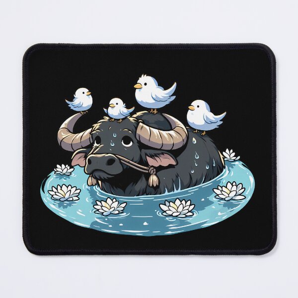 Item preview, Cute Anime Water Buffalo designed and sold by Funny Vintage Stickers And T-Shirts.