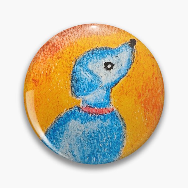 Item preview, Good Blue Dog (Oil Pastels) designed and sold by Tori Allbright.
