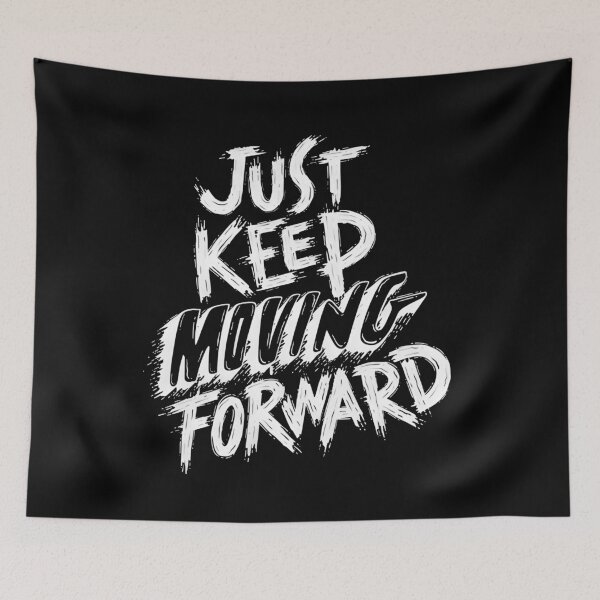 Item preview, Just Keep Moving Forward - Motivational Brush Lettering Design designed and sold by MOBI-CASE.