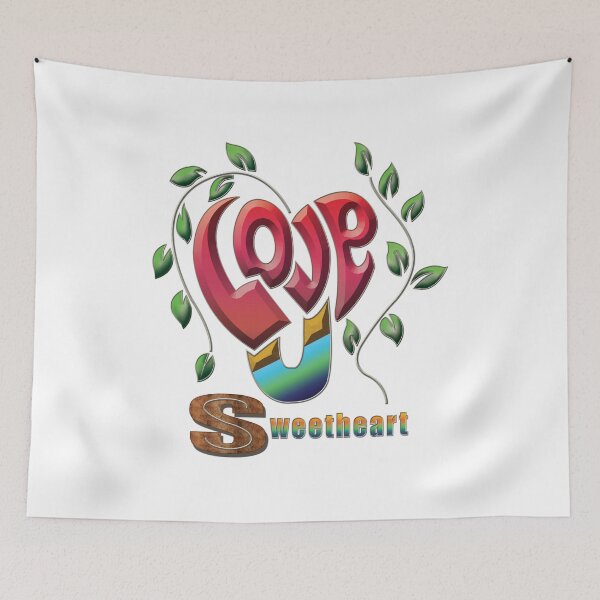 Item preview, "Sweetheart’s Colorful Heartline" designed and sold by RhonDesign.