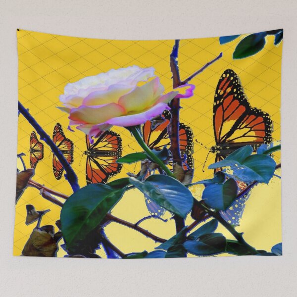 Item preview,  MONARCH BUTTERFLIES & ROSE ABSTRACT designed and sold by sharlesart.