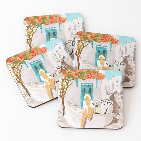 Item preview, Greek Vacay #illustration #painting  designed and sold by 83oranges.com.