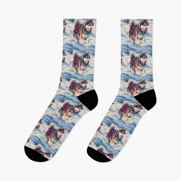 Item preview, Dynamic Siberian Husky Illustration – Vibrant and Energetic Design designed and sold by NSB-Design.