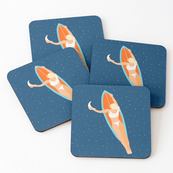 Item preview, Moon Surfing #illustration #painting  designed and sold by 83oranges.com.