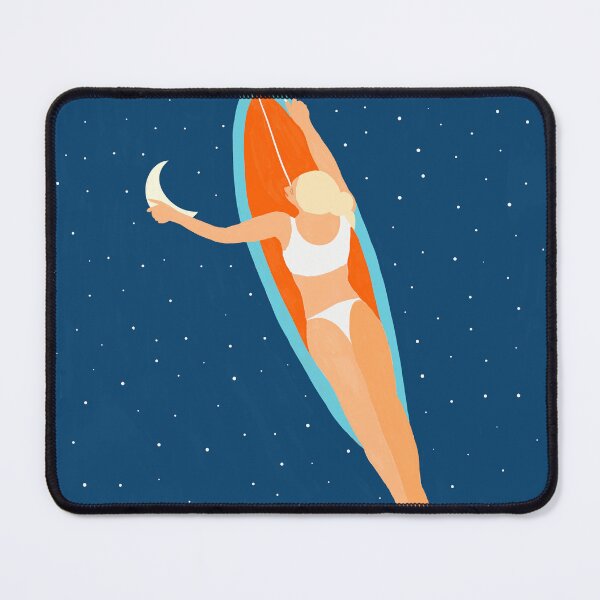 Item preview, Moon Surfing #illustration #painting  designed and sold by 83oranges.com.