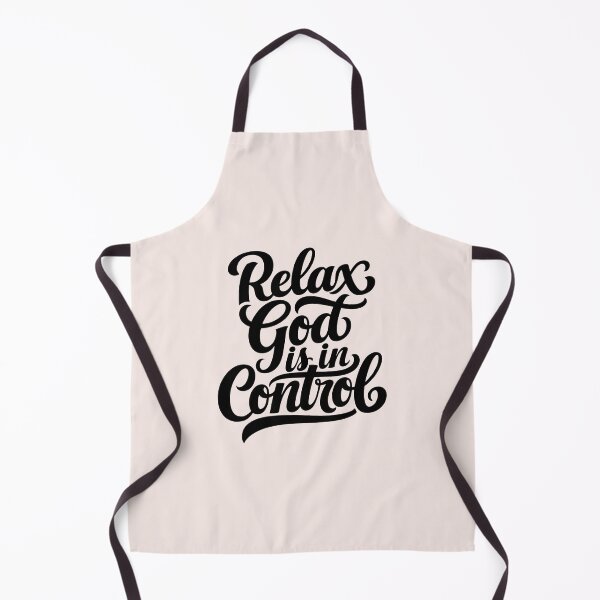 Item preview, Relax, God Is In Control | Calligraphy Bible Verse Christian Faith Art designed and sold by  KnitLuv.