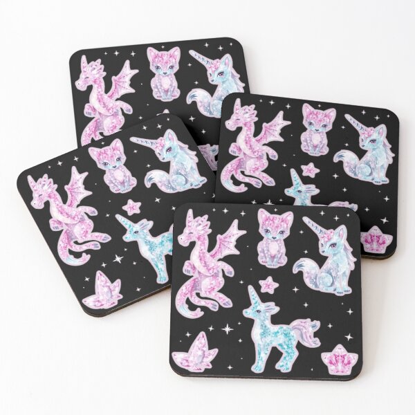 Item preview, Crystal Fantasy Creatures Stickers designed and sold by Burnout (⌣_⌣).